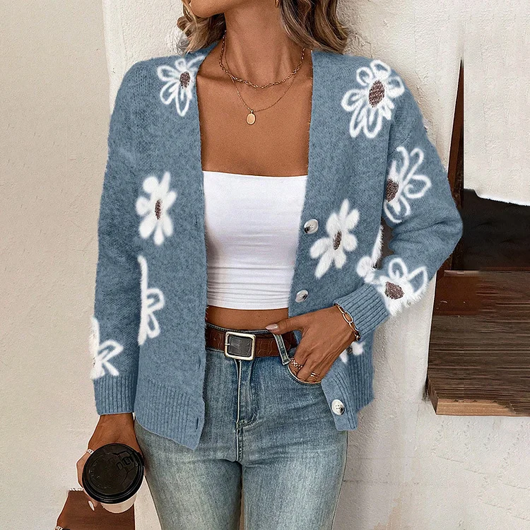 Cozy Chic Women's Knitted Cardigan