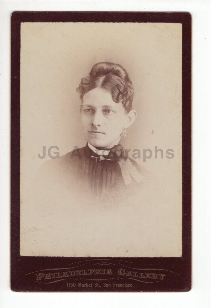 19th Century Woman - Cabinet Card Photo Poster painting - San Francisco, California