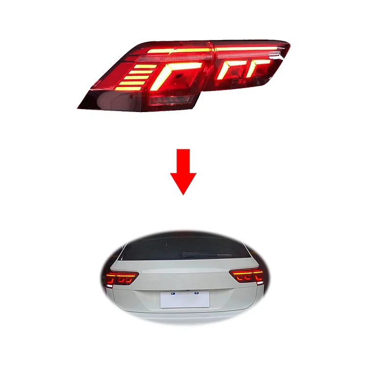 Upgrade LED taillight taillamp For VW Volkswagen Tiguan L Tail Lights 2017-2021 plug and play assembly ITN Auto