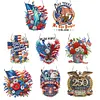 Independence Day DIY Diamond Painting Acrylic Special Shape Pendant Hanging Kit