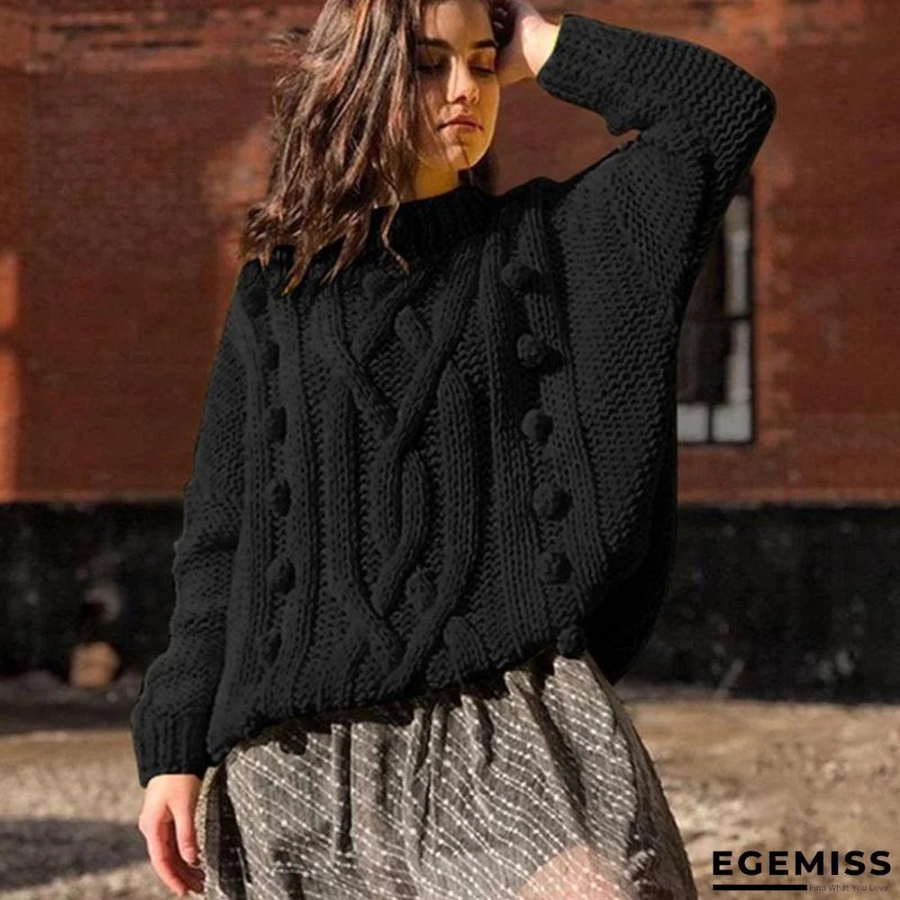 Autumn and Winter Turtleneck Loose Knit Top | EGEMISS