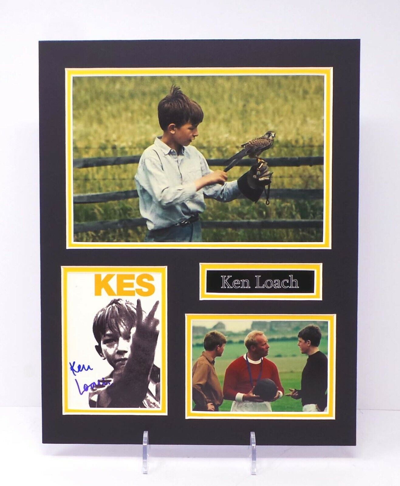 Ken LOACH Director Kes Billy Casper Signed Mounted Photo Poster painting Display AFTAL RD COA