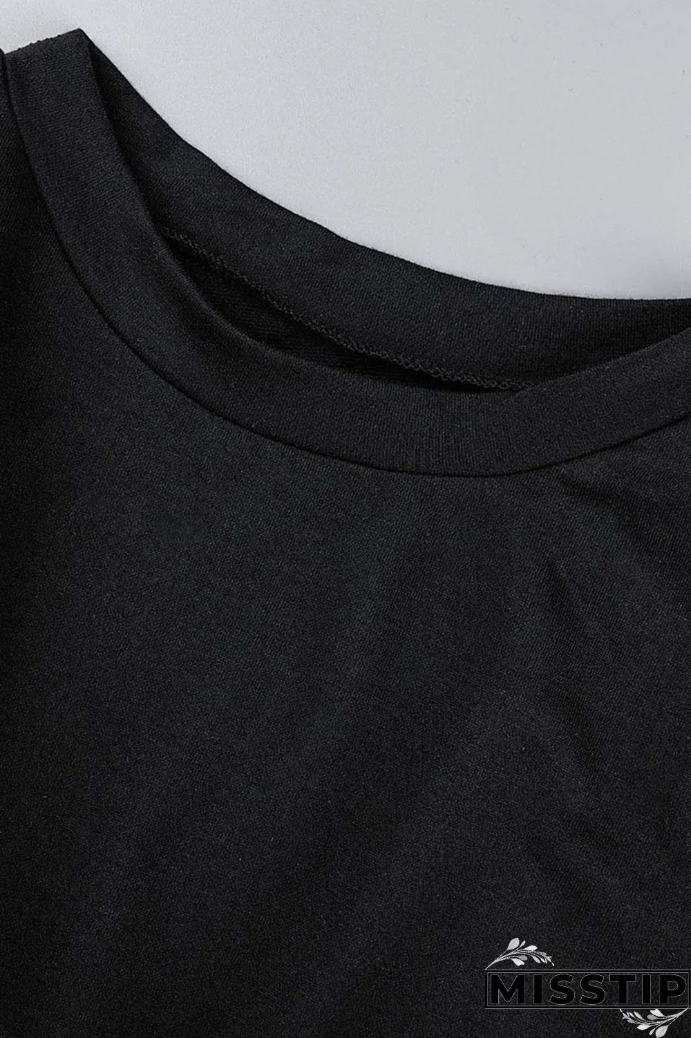 Black Casual Street Solid Hollowed Out Patchwork O Neck Long Sleeve Two Pieces