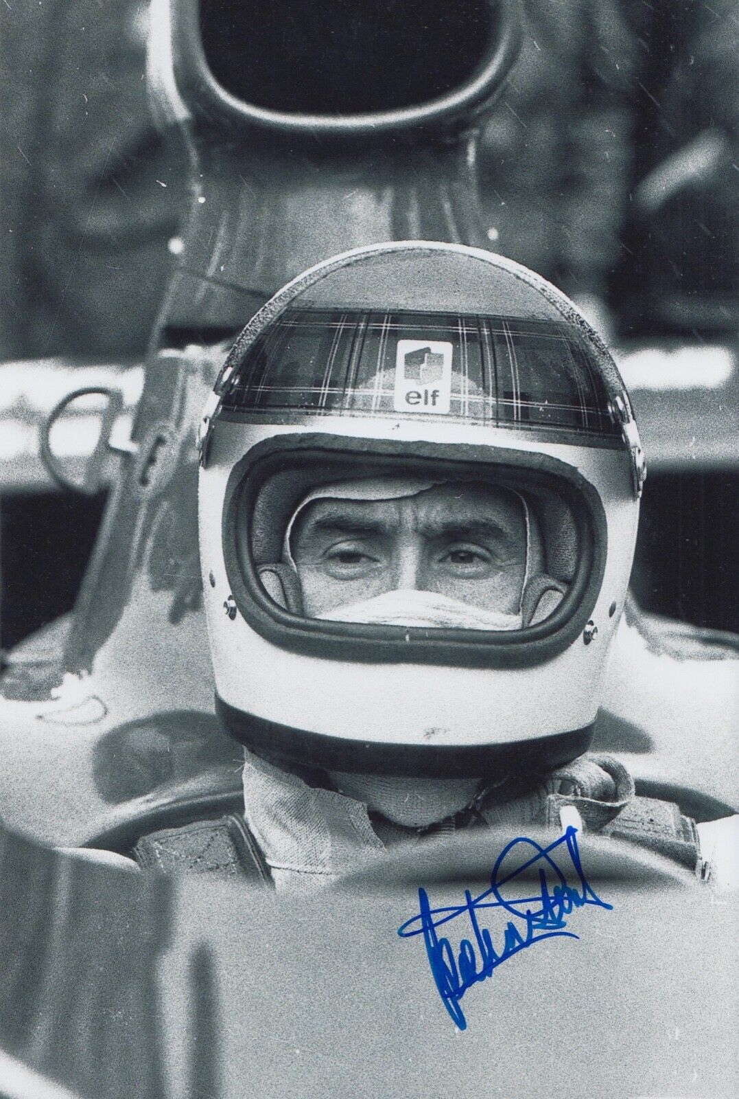 Jackie Stewart Main Signé 12x8 Photo Poster painting F1 Autographe Elf équipe Tyrrell 6