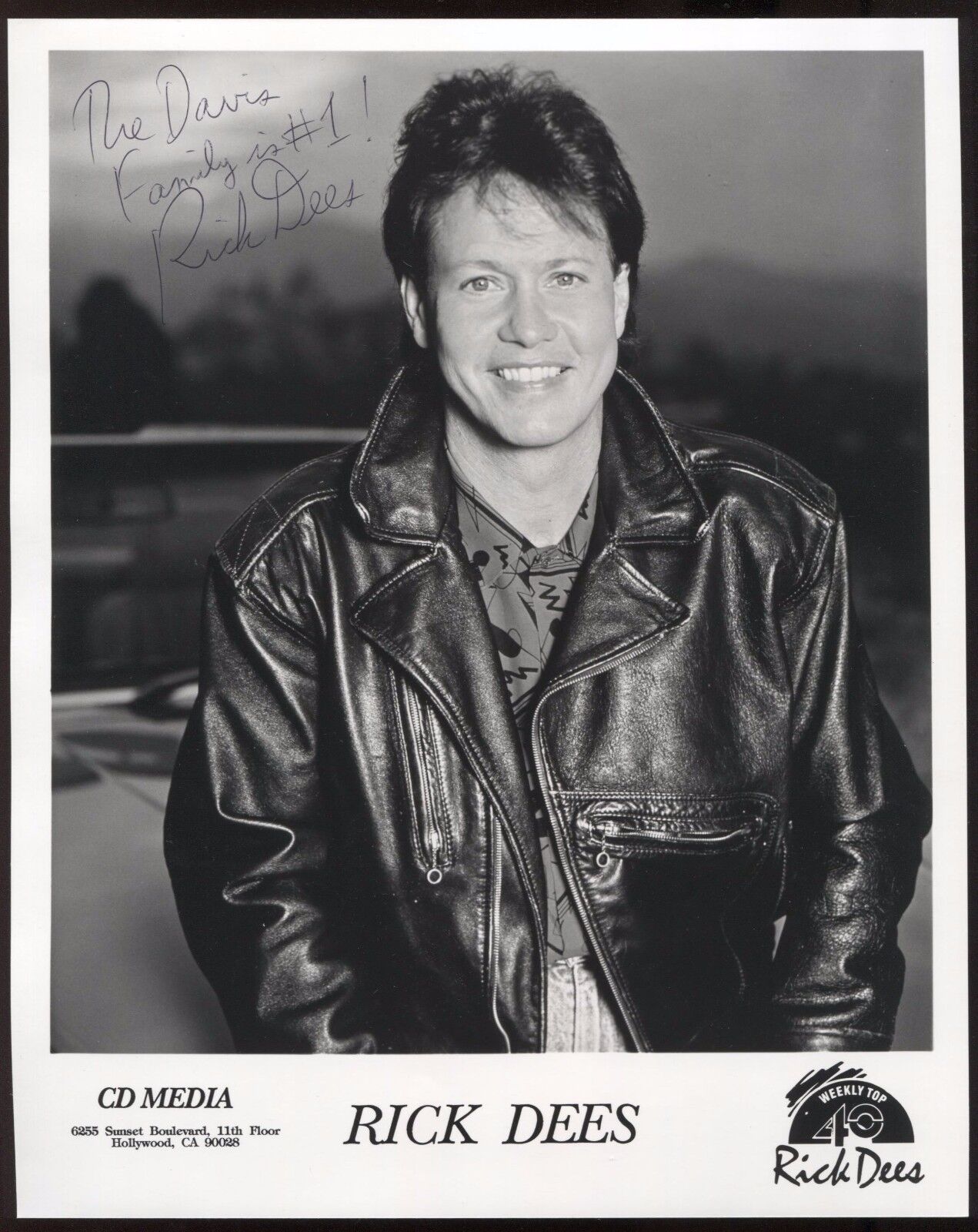 Rick Dees Signed 8x10 Photo Poster painting Vintage Autographed from 1993 AUTO