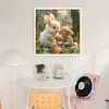 Two Rabbits-11CT Stamped Cross Stitch 40*40cm/15.75*15.75in tapestrymarket