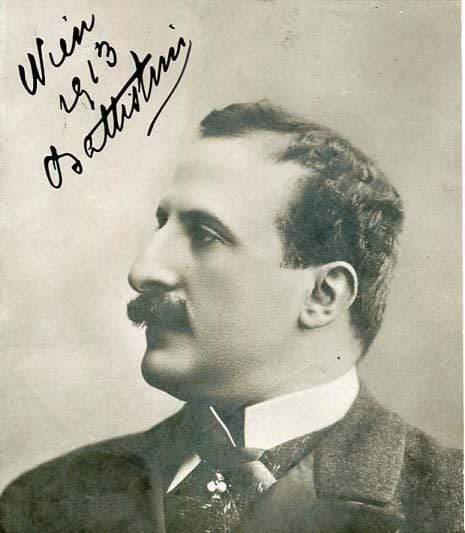 OPERATIC TENOR Mattia Battistini autograph, signed vintage Photo Poster painting