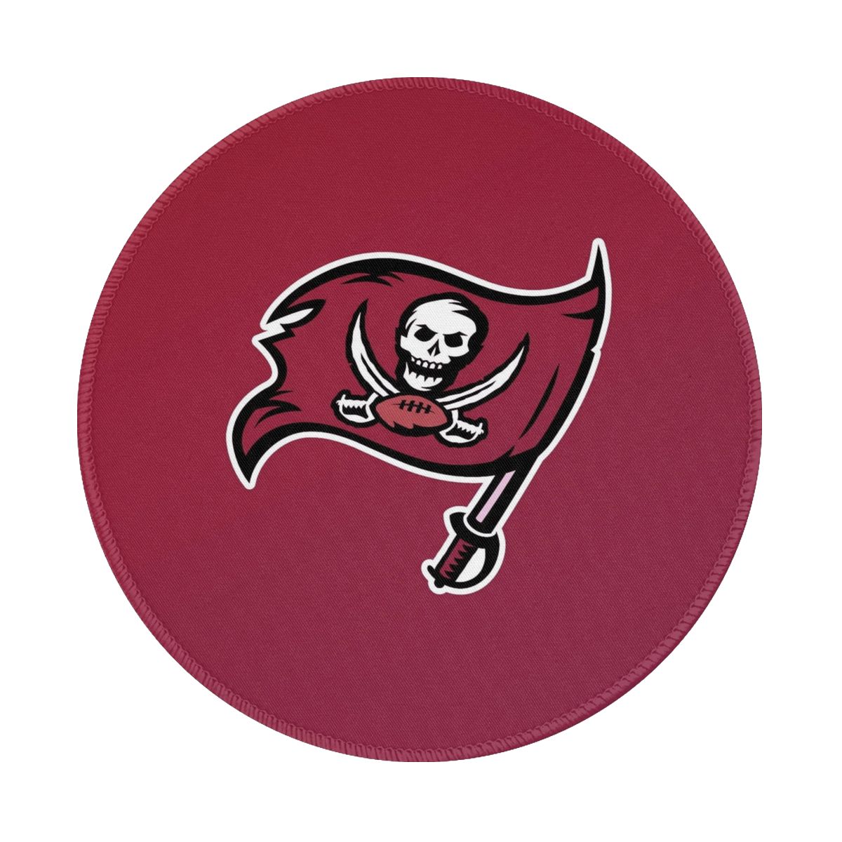 Tampa Bay Buccaneers Artistic Logo Non-Slip Rubber Round Mouse Pad