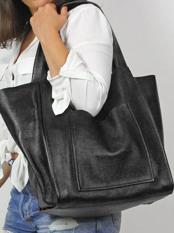 Leather Large Work Bag Campus Bag