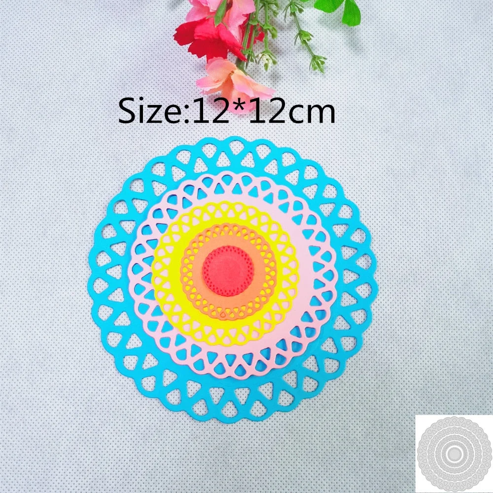 Circles Hearts Rectangle Frame Metal Cutting Dies Stencil Template For DIY Scrapbook Embossing Paper Cards Album Making Dies Cut