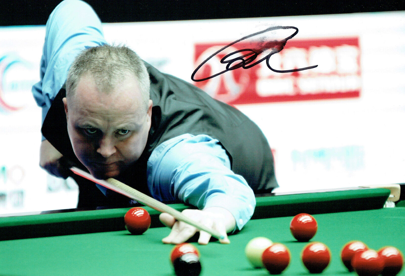 John HIGGINS SIGNED 12x8 Photo Poster painting Autograph Snooker Champion AFTAL COA