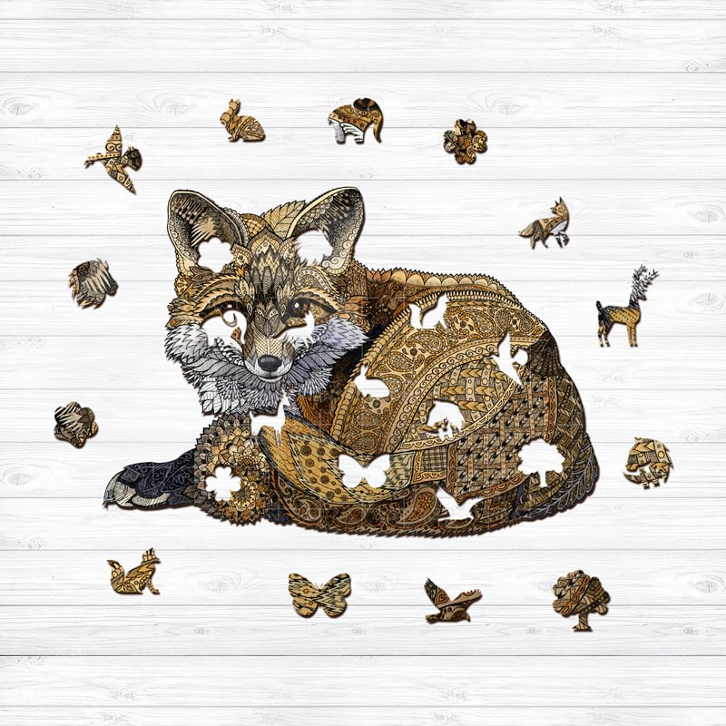 Ericpuzzle™ Ericpuzzle™Arctic Fox Wooden  Puzzle