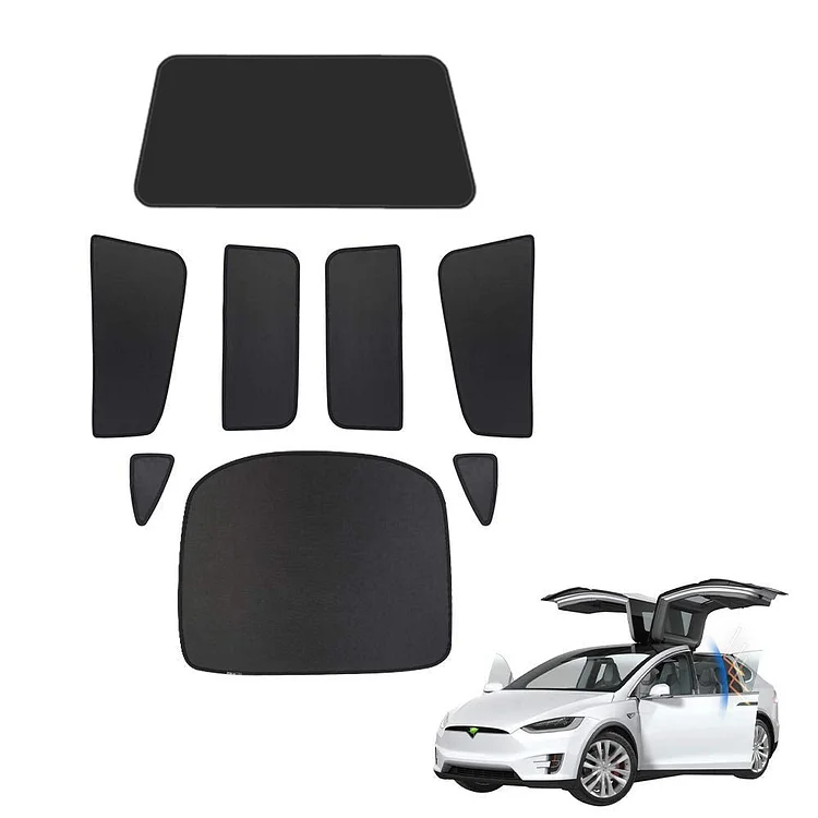 Model X Whole Car Window & Sunroof Sunshade Kit (8 Pcs) (2015-2020)