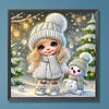 Snow Girl - Diamond Painting - Partial Special Shaped Drill(Canvas|30*30cm)