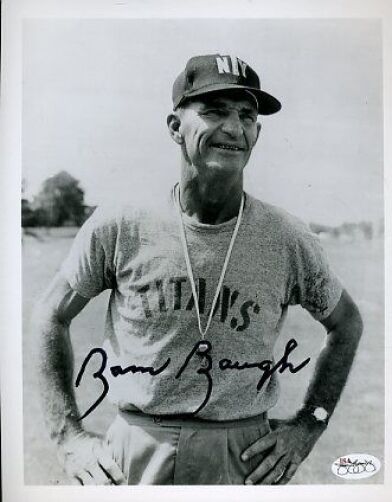 Sammy Baugh Signed Jsa Cert Sticker 8x10 Photo Poster painting Autograph Authentic