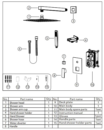 Accessory M6066BI-10BL-Acc Water Diverter and Handle