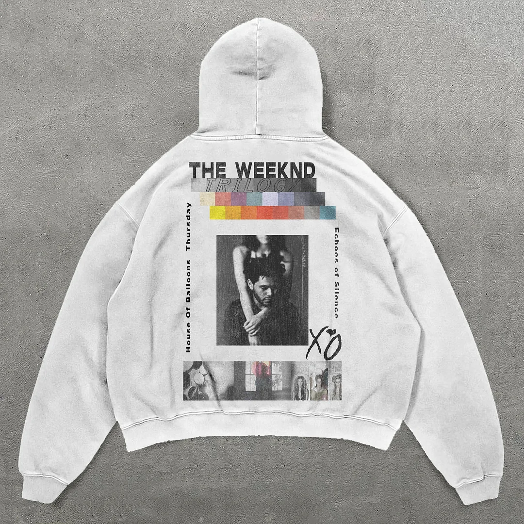 The Weeknd Trilogy Print Long Sleeve Hoodies