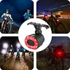 COB Smart Bicycle Rear Light Waterproof Auto Brake Sensing Light (Seat Rails)