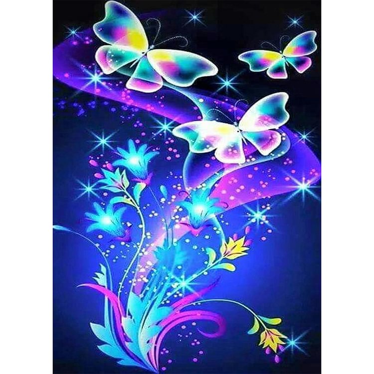 Diamond Painting - Full Round - Butterfly(40*30cm)