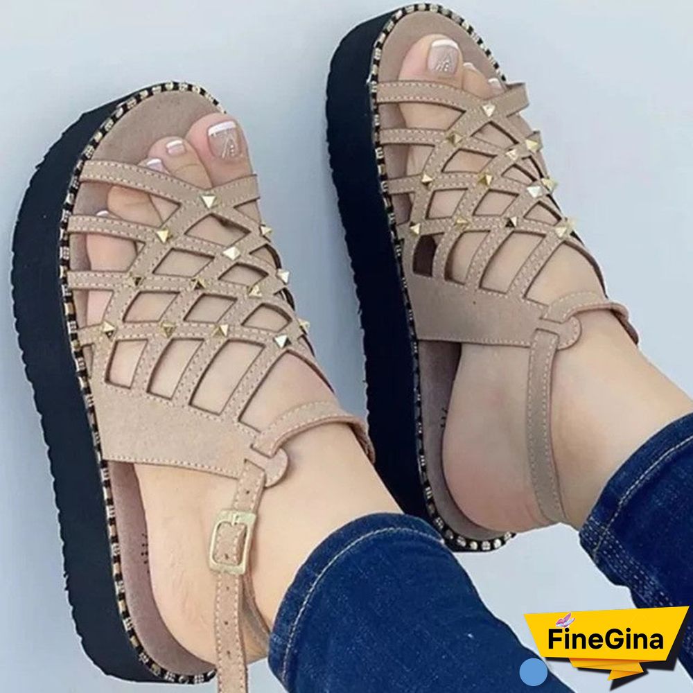 Women's Summer Hollow Open Toe Sandals