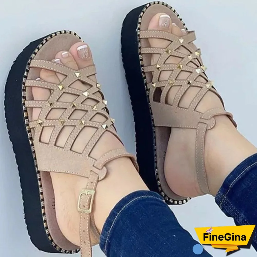 Women's Summer Hollow Open Toe Sandals