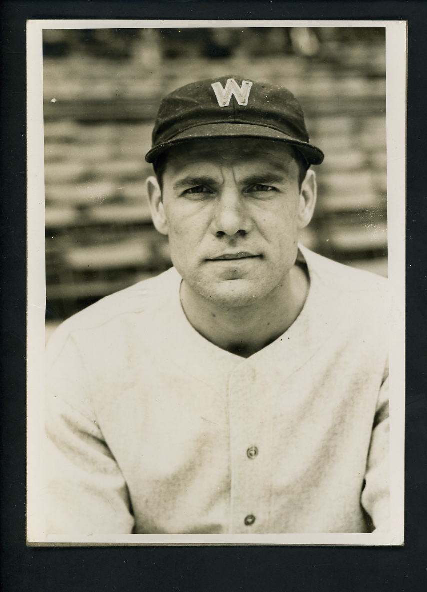 Pete Appleton circa 1930's Press Original Photo Poster painting Washington Senators