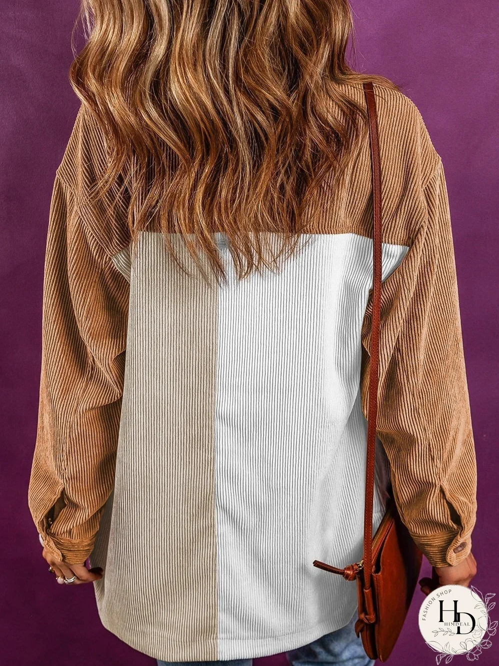 Statement Corduroy Colorblock Jacket