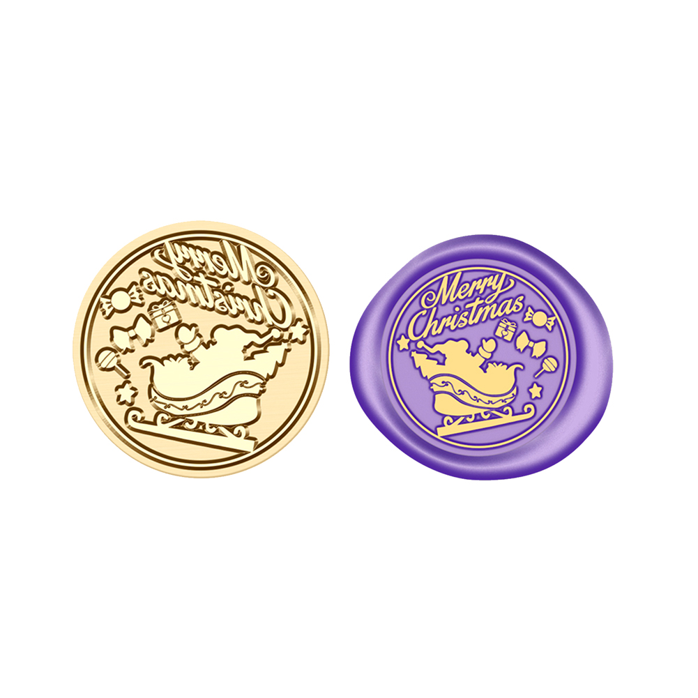 

25mm Christmas Wax Seal Stamp Cartoon Head - Wax Seal Stamp, 501 Original
