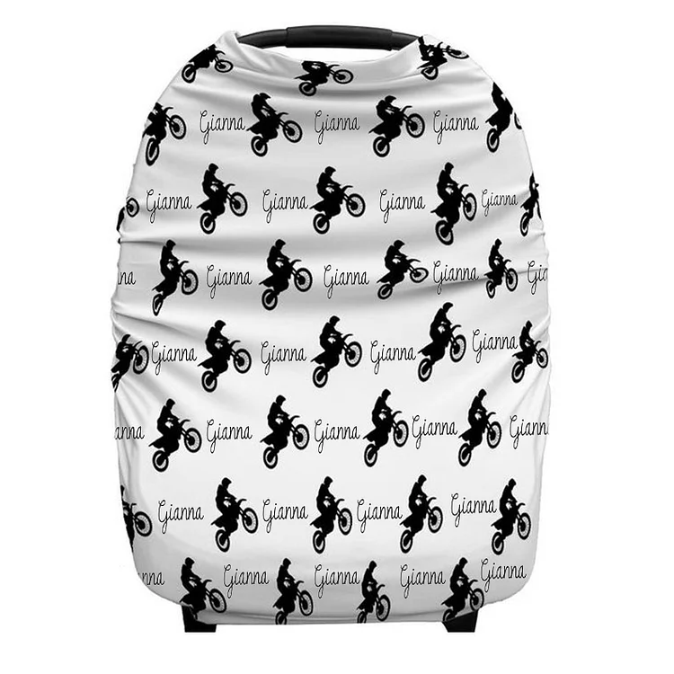 Personalized Boy Motocross Car Seat Canopy| Canopyl52
