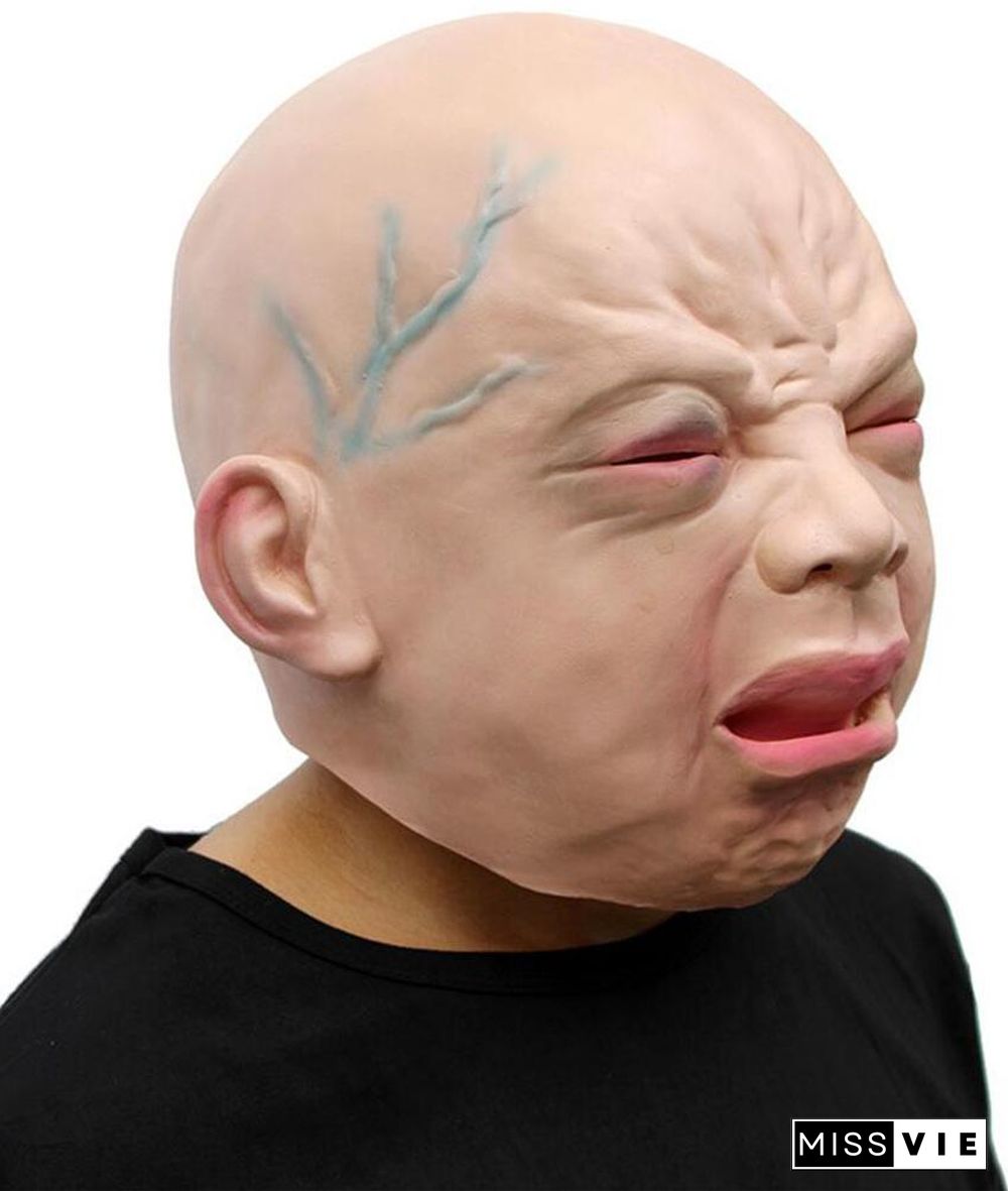Halloween Baby Crying Mask