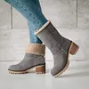 Cosy Winter Premium Women Suede Snow Chunky Ankle Boots