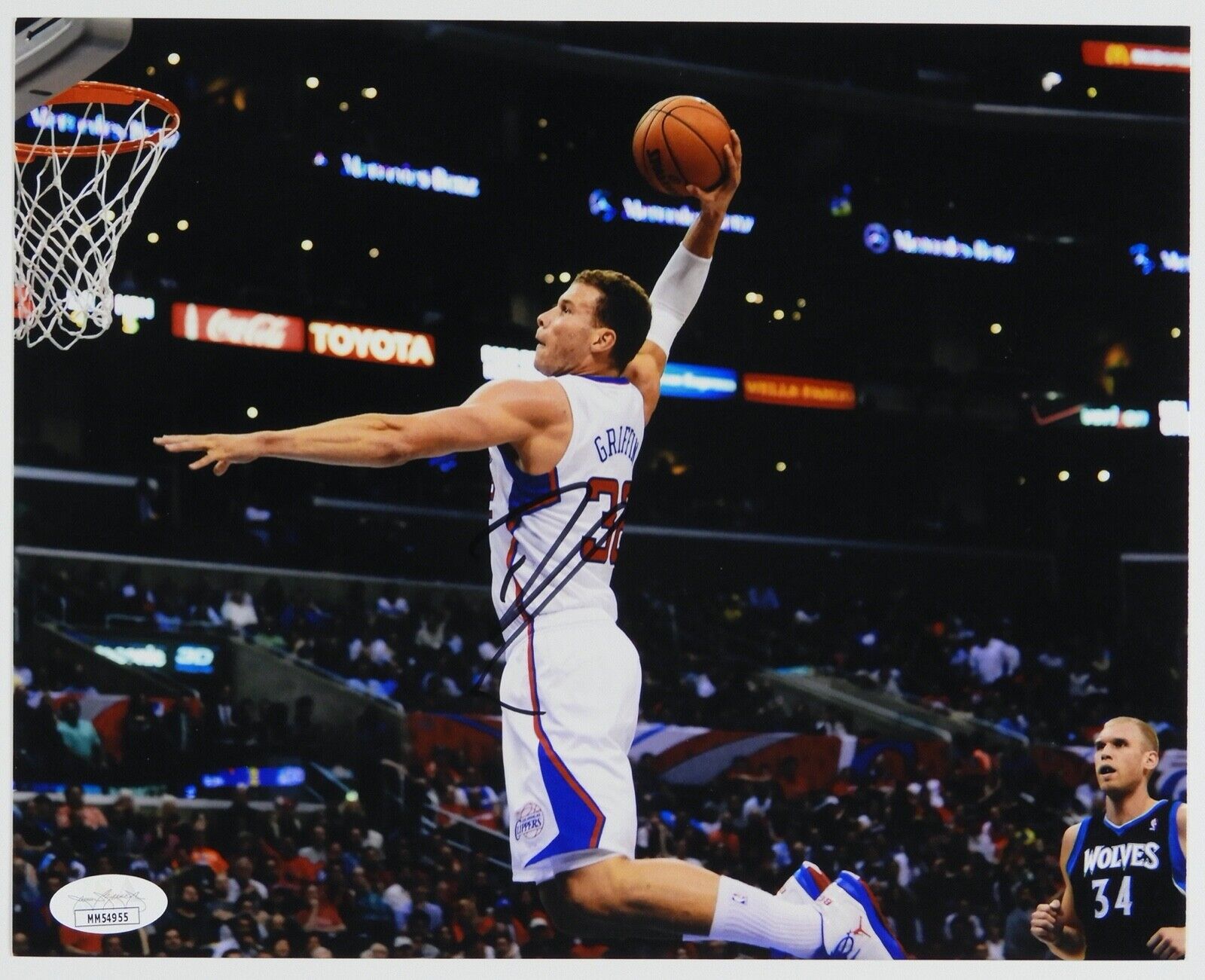 Blake Griffin JSA Autograph Signed 8 x 10 Photo Poster painting Detroit Pistons Basketball