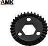 AMK 6Pcs Metal Bevel Gear 13T+23T Ring Pinion Set with Alxe Differential Spool for 1/18 RC Crawler Car Axial UTB18 Upgrades (1 Set)