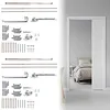 [US Local Warehouse] 2 Set Pocket Door Frame Kits with 220LBS Two-Way Soft-Close Mechanism Hidden Door Kit Sliding Hardware Smoothly and Quietly Easy to Install (24-36x80in)