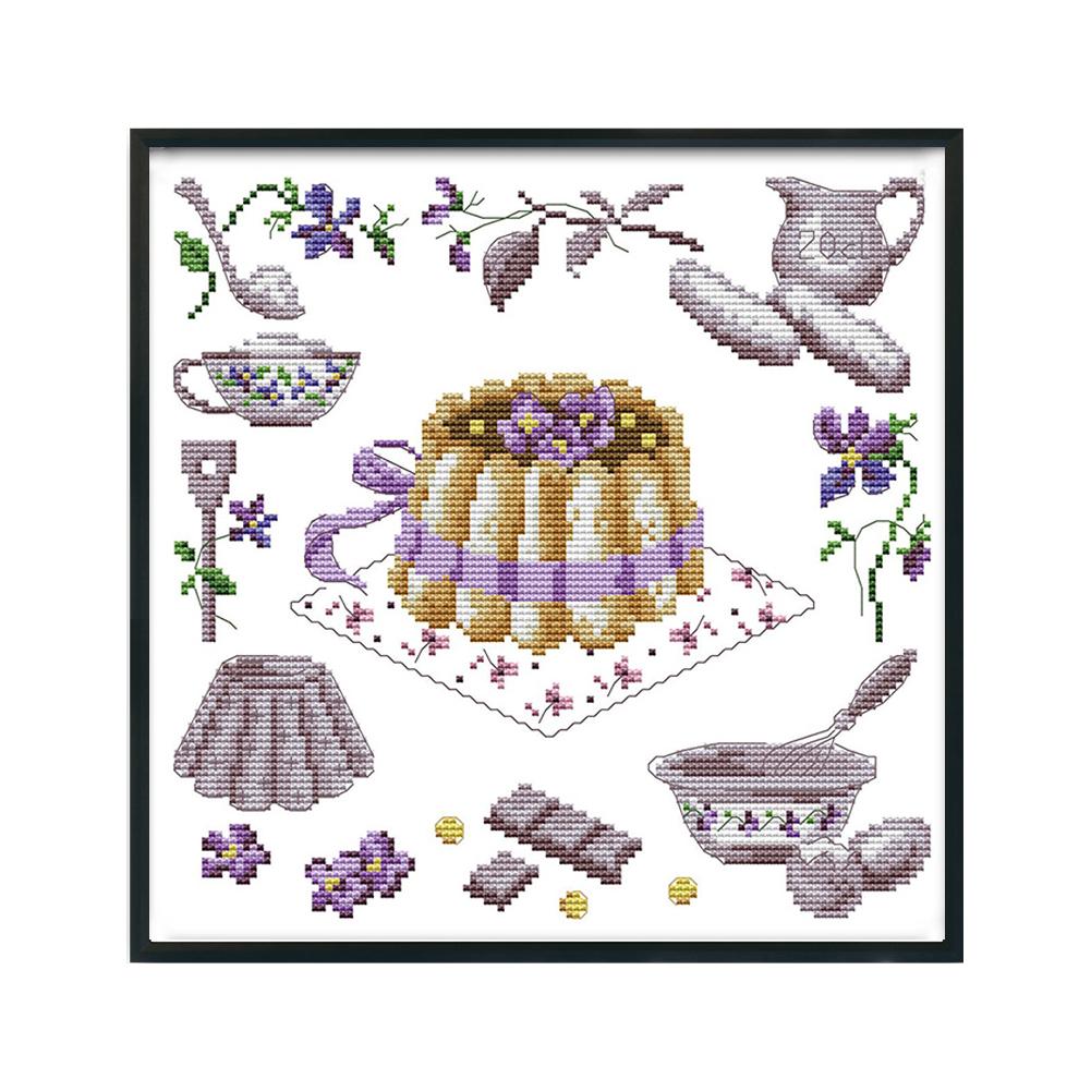 

Birthday Cake - 14CT Stamped Cross Stitch - 29*29cm, 501 Original
