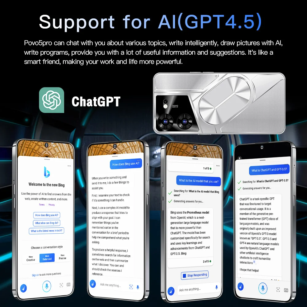 Povo5pro6.53 inch Android smartphone