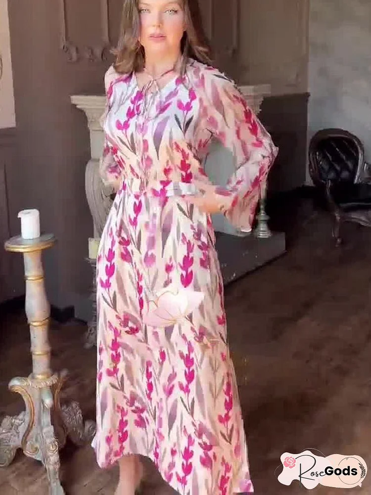 Summer Solid Color Long Sleeve Loose Dresses