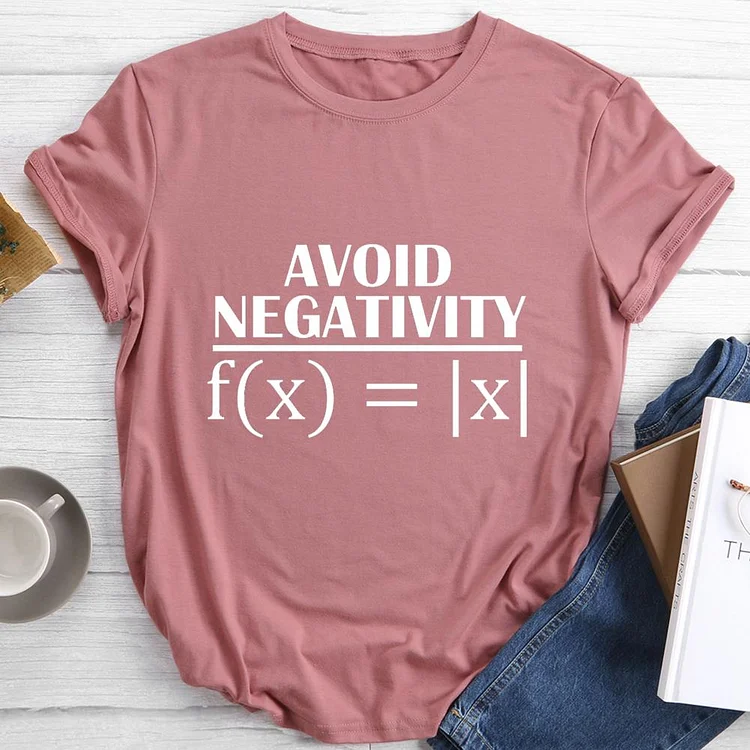 Avoid Negativity Round Neck T-shirt