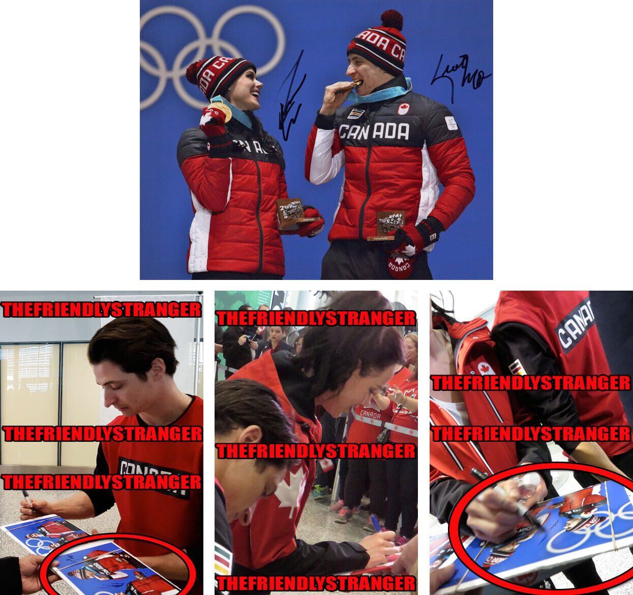 TESSA VIRTUE & SCOTT MOIR signed 2018 OLYMPICS