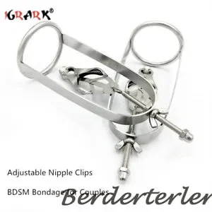 pornhint Pornhint Butterfly Adjustable Clips Torture Play Clamps Cage Breast Metal Fetishs Goods