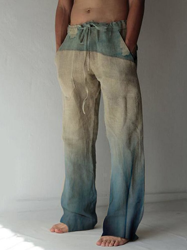 Pre-sale Men's casual tie-dye printed casual pants