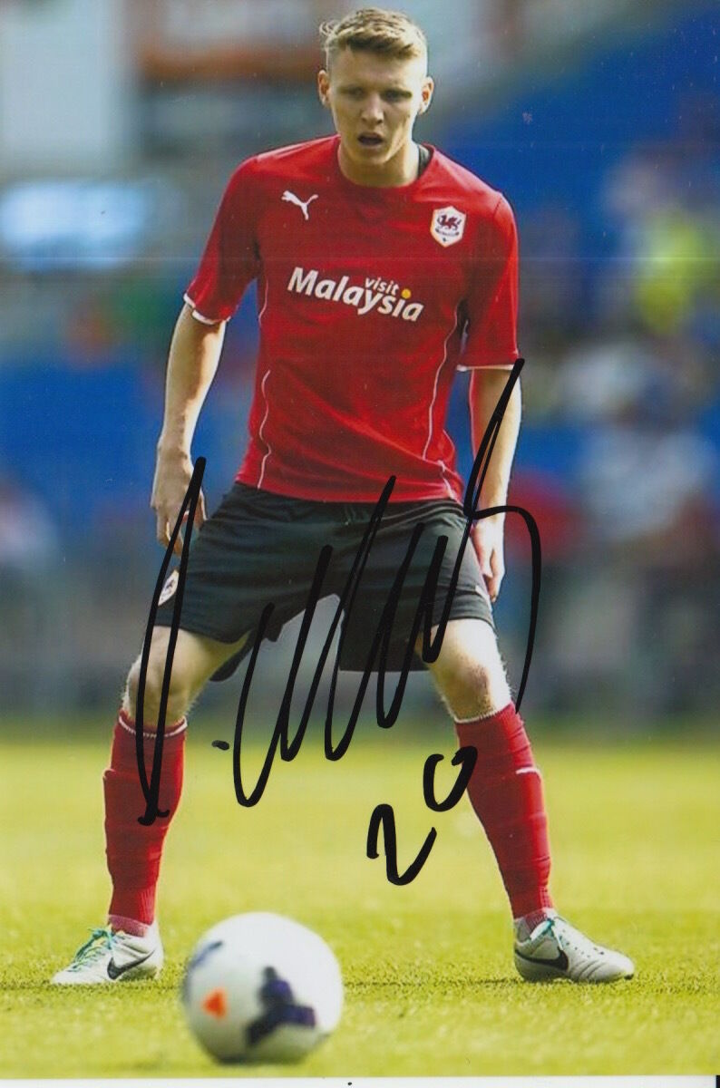 CARDIFF CITY HAND SIGNED JOE MASON 6X4 Photo Poster painting.