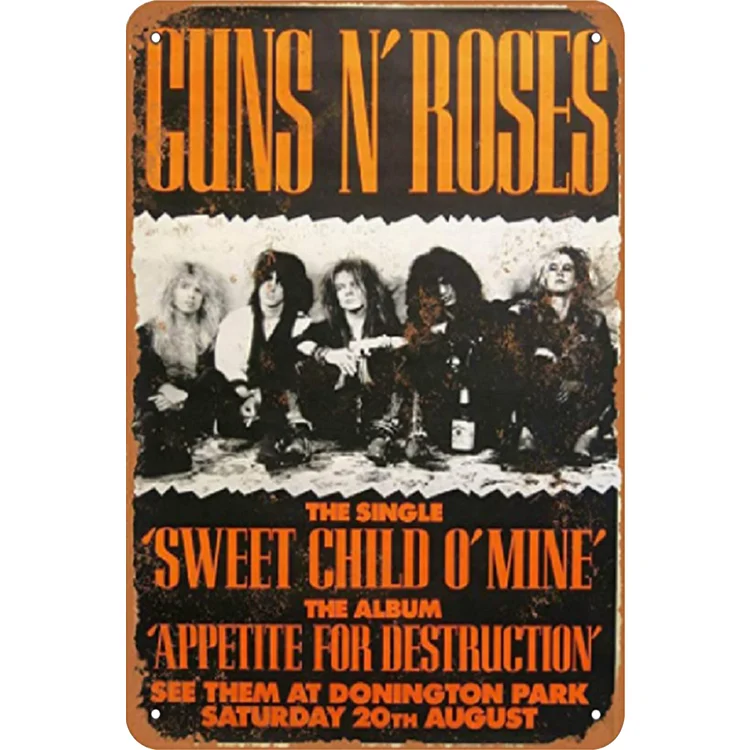 Guns N' Roses - Vintage Tin Signs/Wooden Signs 8*12Inch/12*16Inch