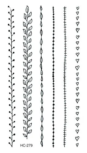 Free Shipping Classic Black Tattoo Waterfproof Fake Temporary Tattoo Sticker Body Cat Star Infinity Bird Small Tattoo 10.5x6cm