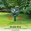 Solar Animal Repeller Mouse Repellent IP44 Waterproof for Raccoons Rabbits Foxes