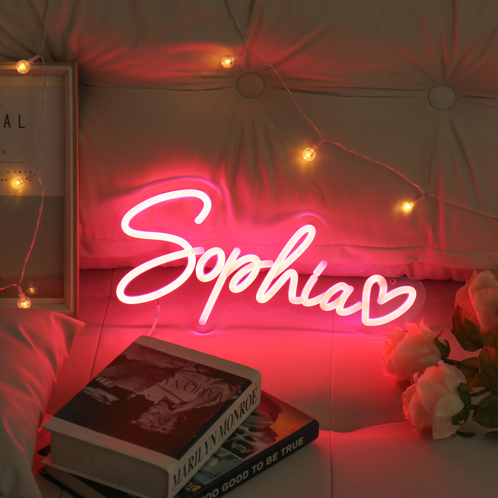 Lampada Nome luce al neon 1 nome personalizzabile per decorazione a casa