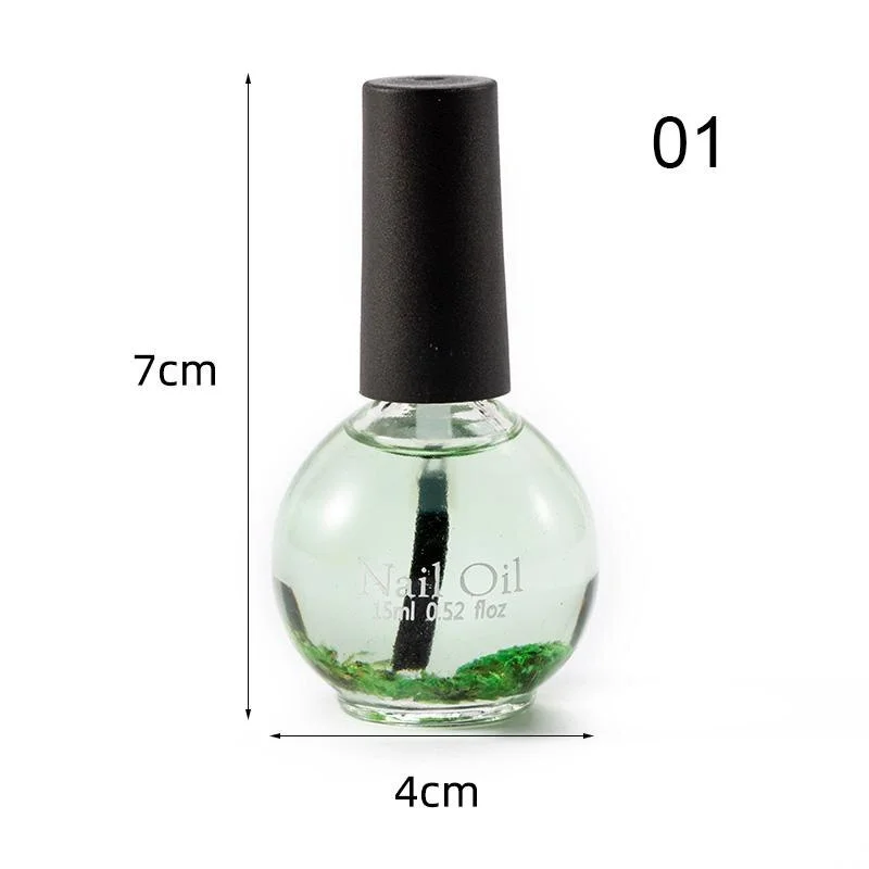 15ml Nail Nourishment Oil Dried Flowers Softener Nutritional Cuticle Oil Treatment Nutritious Gel Polish Nail Care Nail Art Tool-Nail Inspo