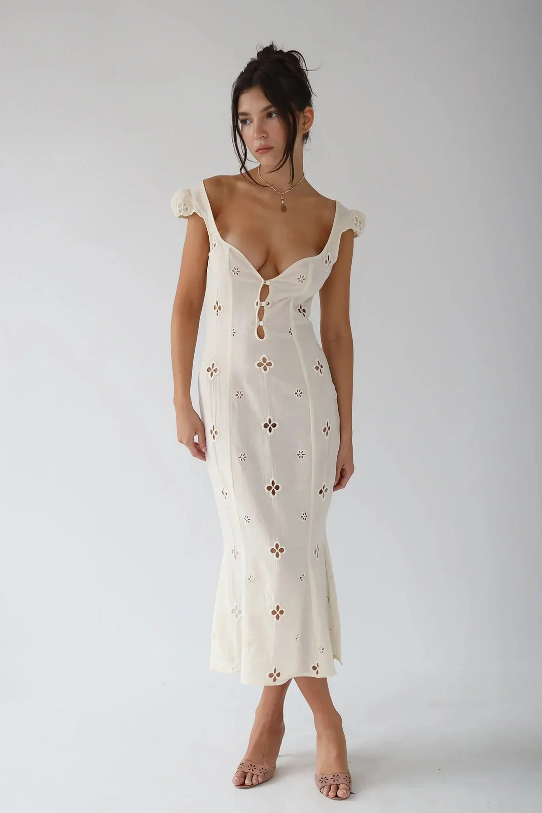 Embroidered Dress(Buy 2 free shipping)