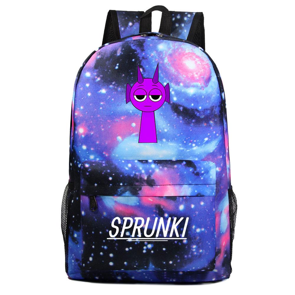Mayoulove Sprunki Backpack Lightweight Design with Multiple Pockets for School and Outdoor Use-Mayoulove