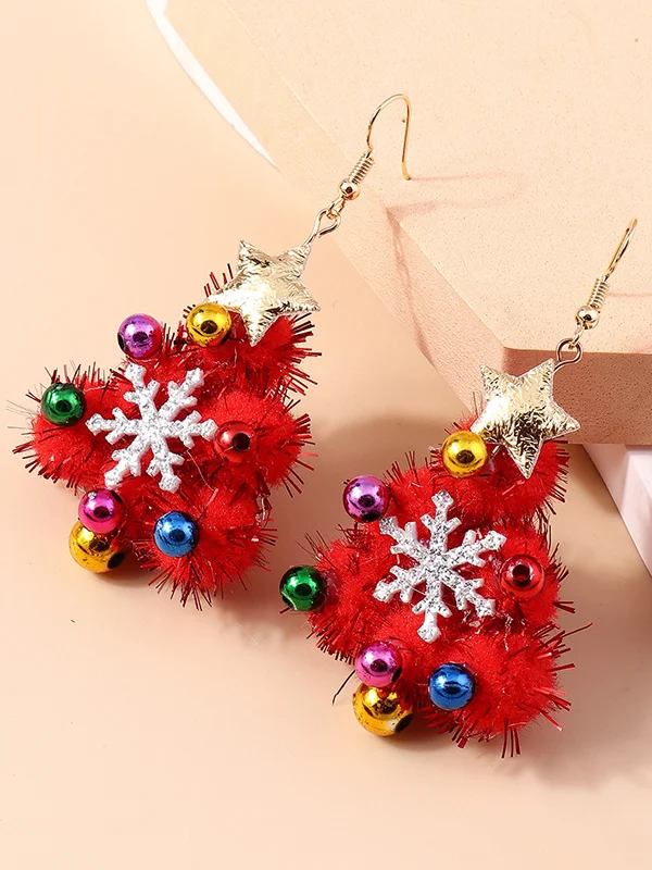 Christmas Tree Earrings Accessories